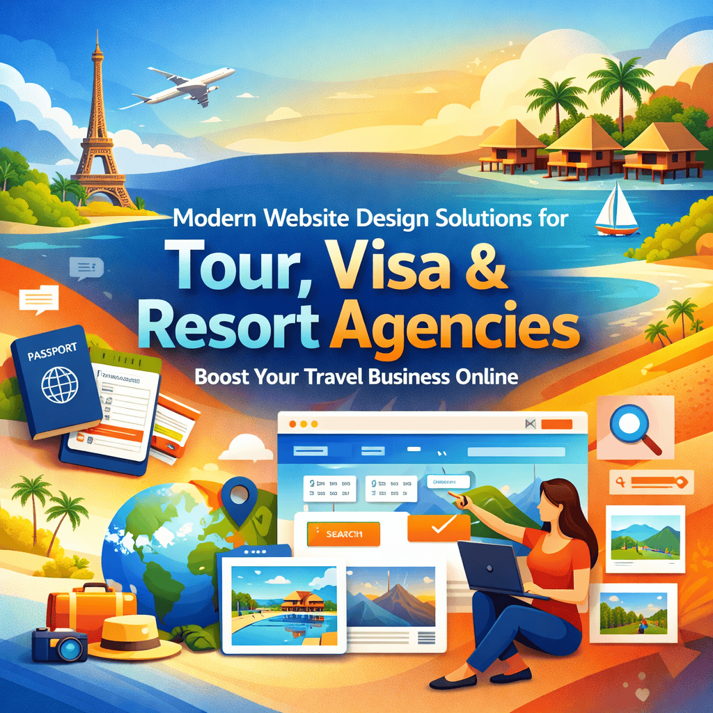 Modern Website Design Solutions for Tour, Visa & Resort Agencies