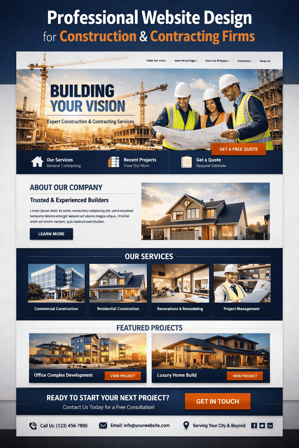 Professional Website Design for Construction & Contracting Firms