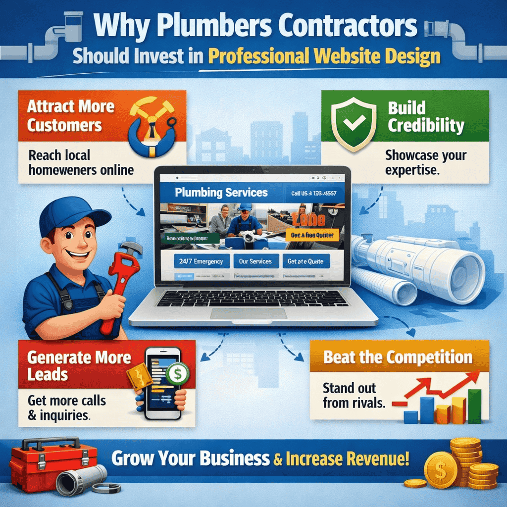 Why Plumbers Contractors Should Invest in Professional Website Design